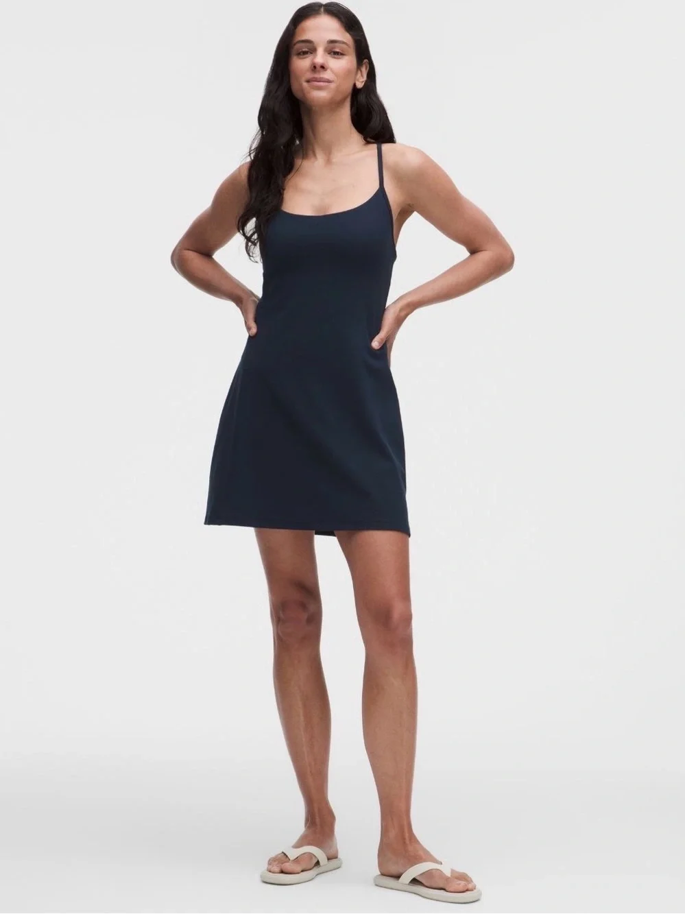 Lululemon Athletica Flow Y Dress Light Support, B/C Cup Black Medium